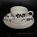Hot selling ceramic coffee cup and saucer